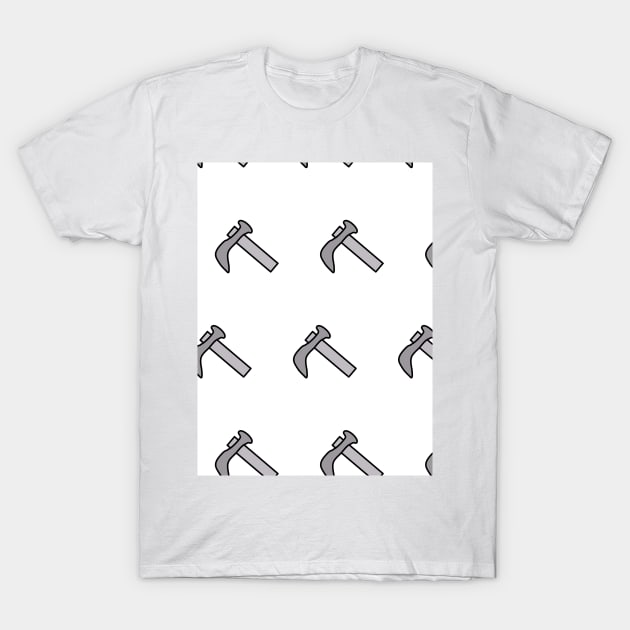 Pullet, repair, construction, tool, work, seamless, pattern T-Shirt by grafinya